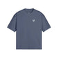 Heavy JDM oversized t-shirt in navy blue, made from 100% cotton for ultimate comfort and durability.
