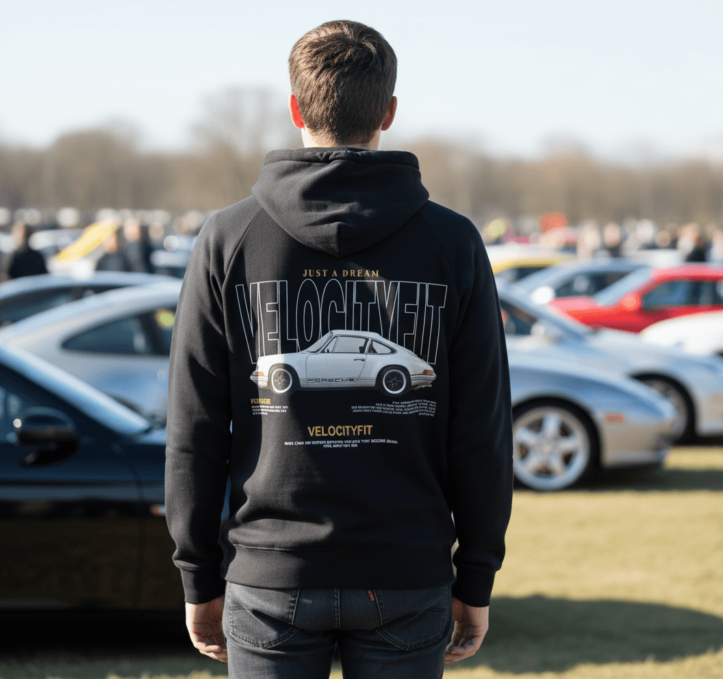 Heavy Classic Car Oversized Hoodie - Car-Inspired Gymwear - TheVelocityFit 