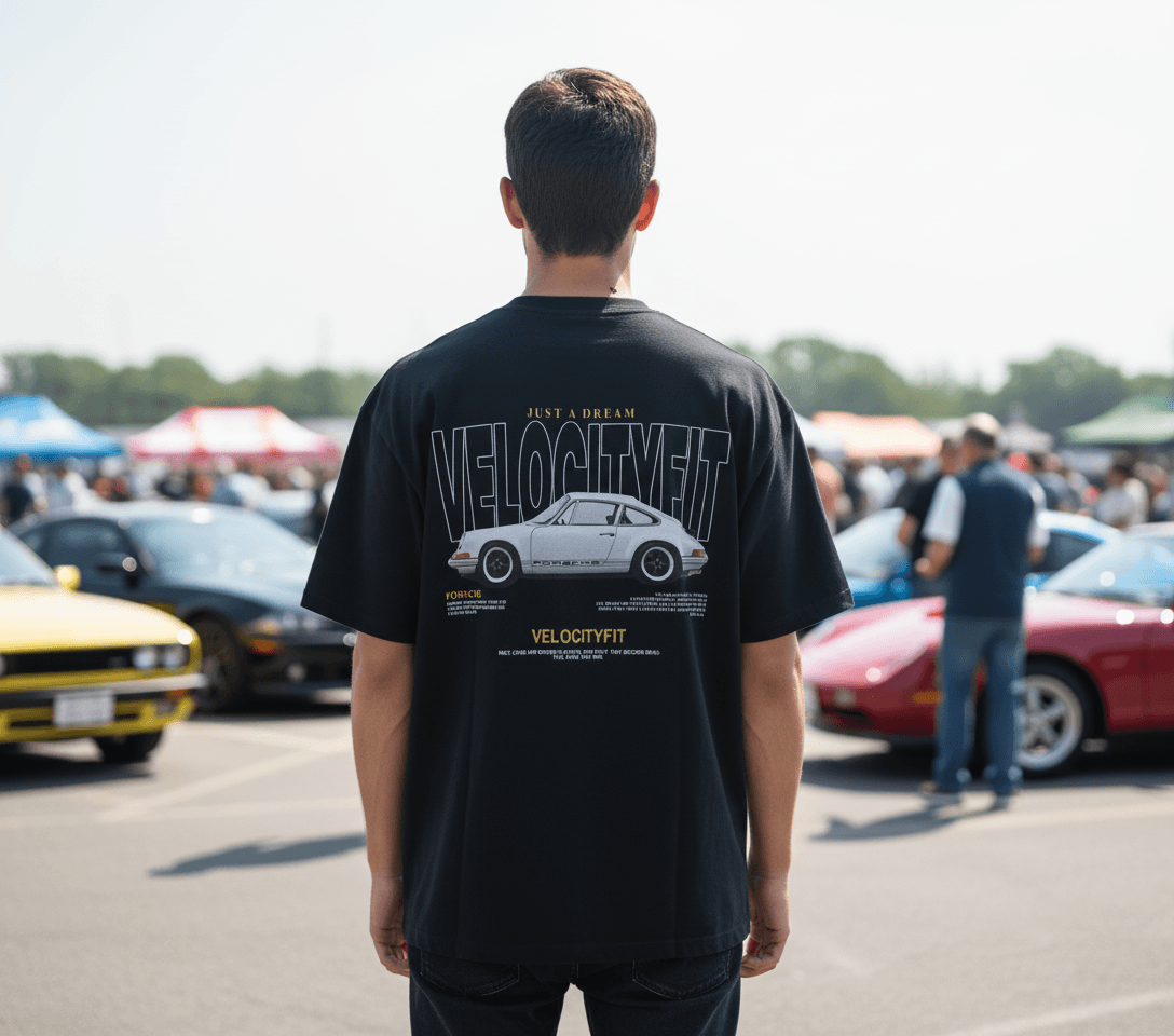 Heavy Classic Car Oversized Shirt - Car-Inspired Gymwear - TheVelocityFit 