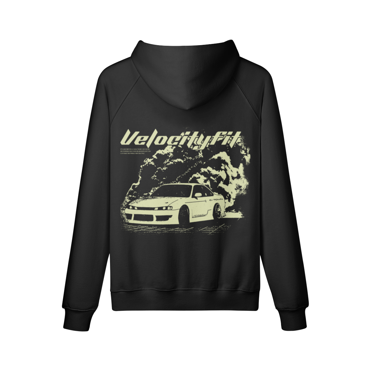 Heavy Drifting Oversized Hoodie - Car-Inspired Gymwear - TheVelocityFit 