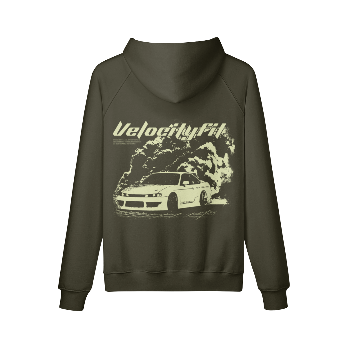 Heavy Drifting Oversized Hoodie - Car-Inspired Gymwear - TheVelocityFit 