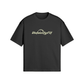 Black graphic T-shirt with car and 'VelocityFit' logo for streetwear
