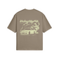 Oversized drift car graphic T-shirt