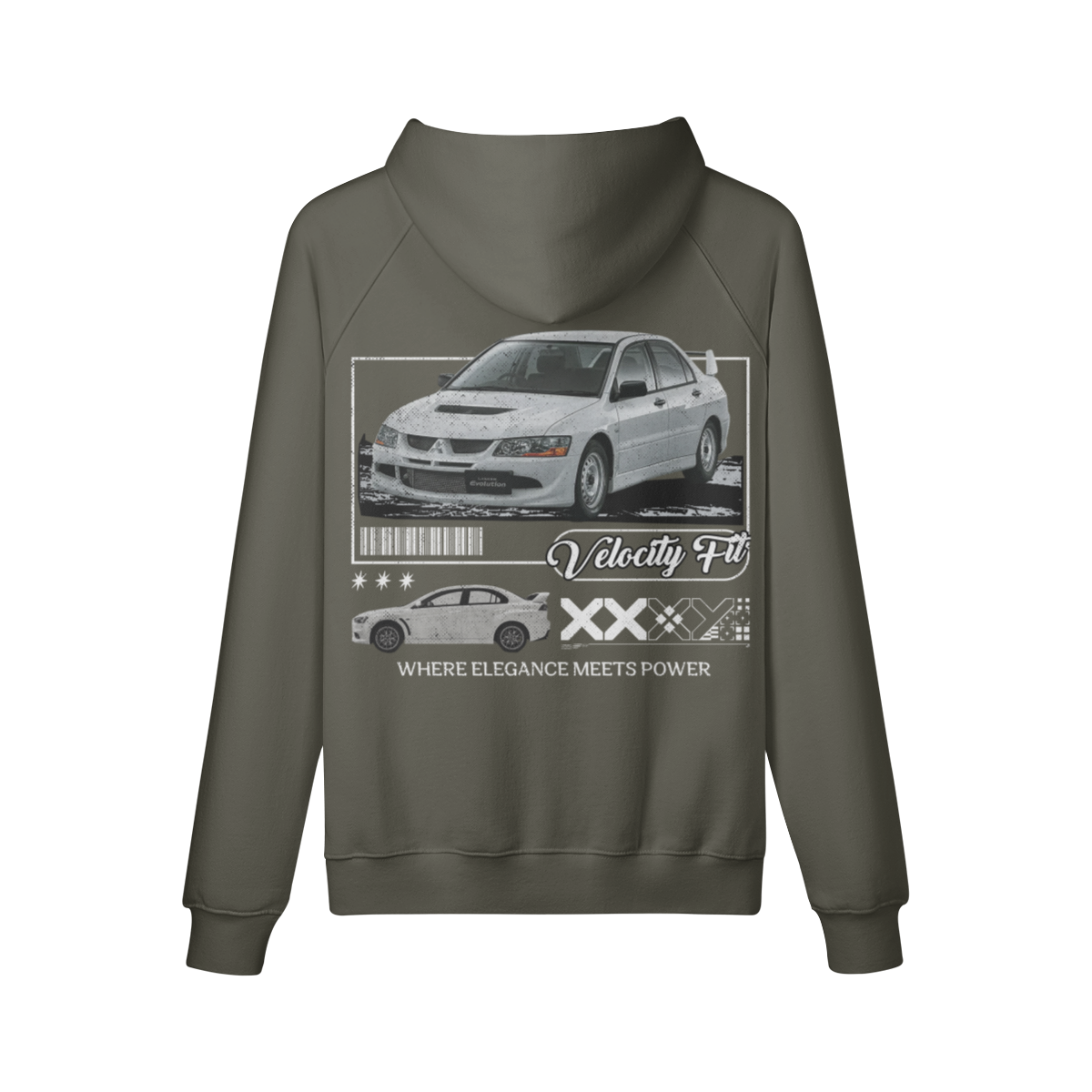 Heavy EVO Oversized Hoodie - Car-Inspired Gymwear - TheVelocityFit 