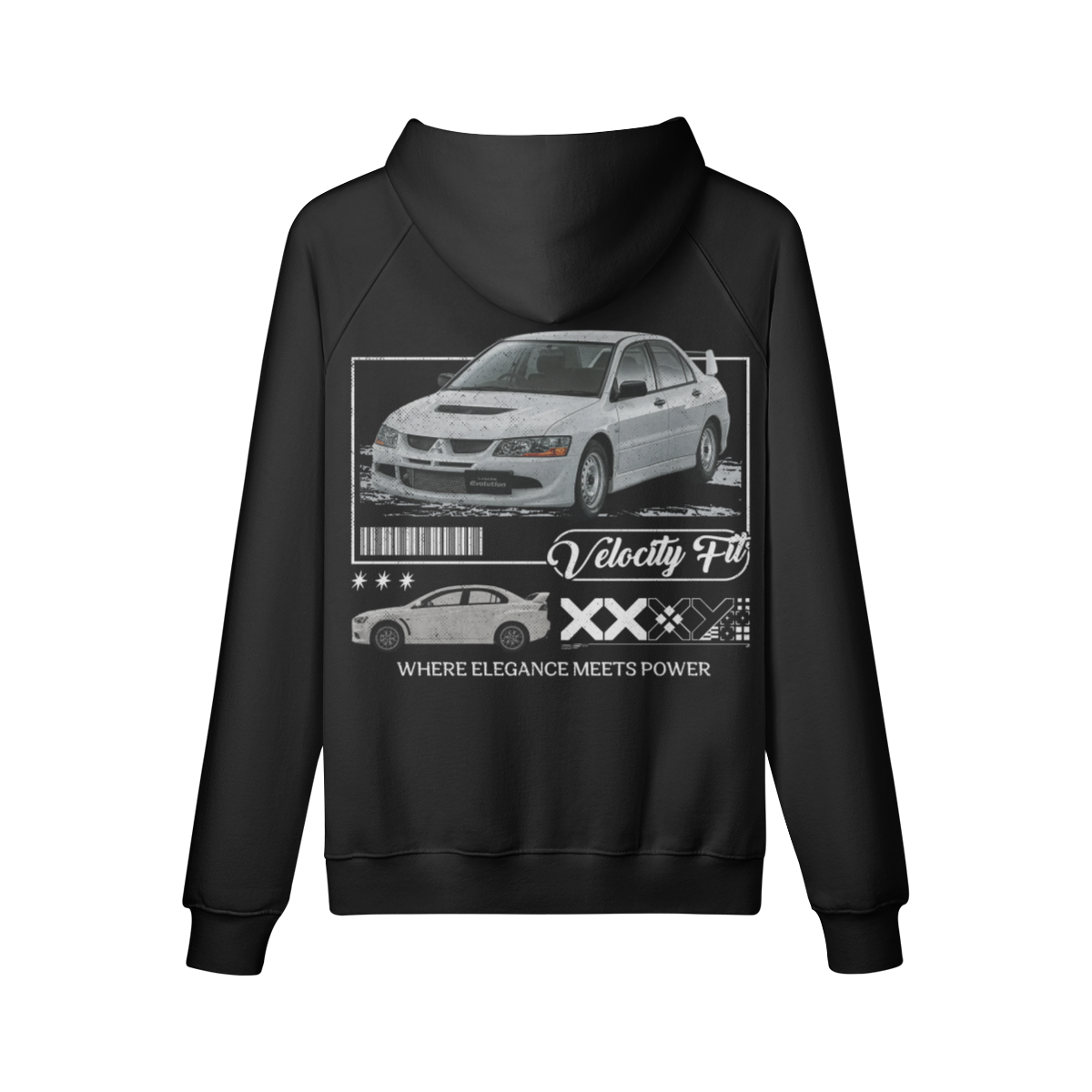 Heavy EVO Oversized Hoodie - Car-Inspired Gymwear - TheVelocityFit 
