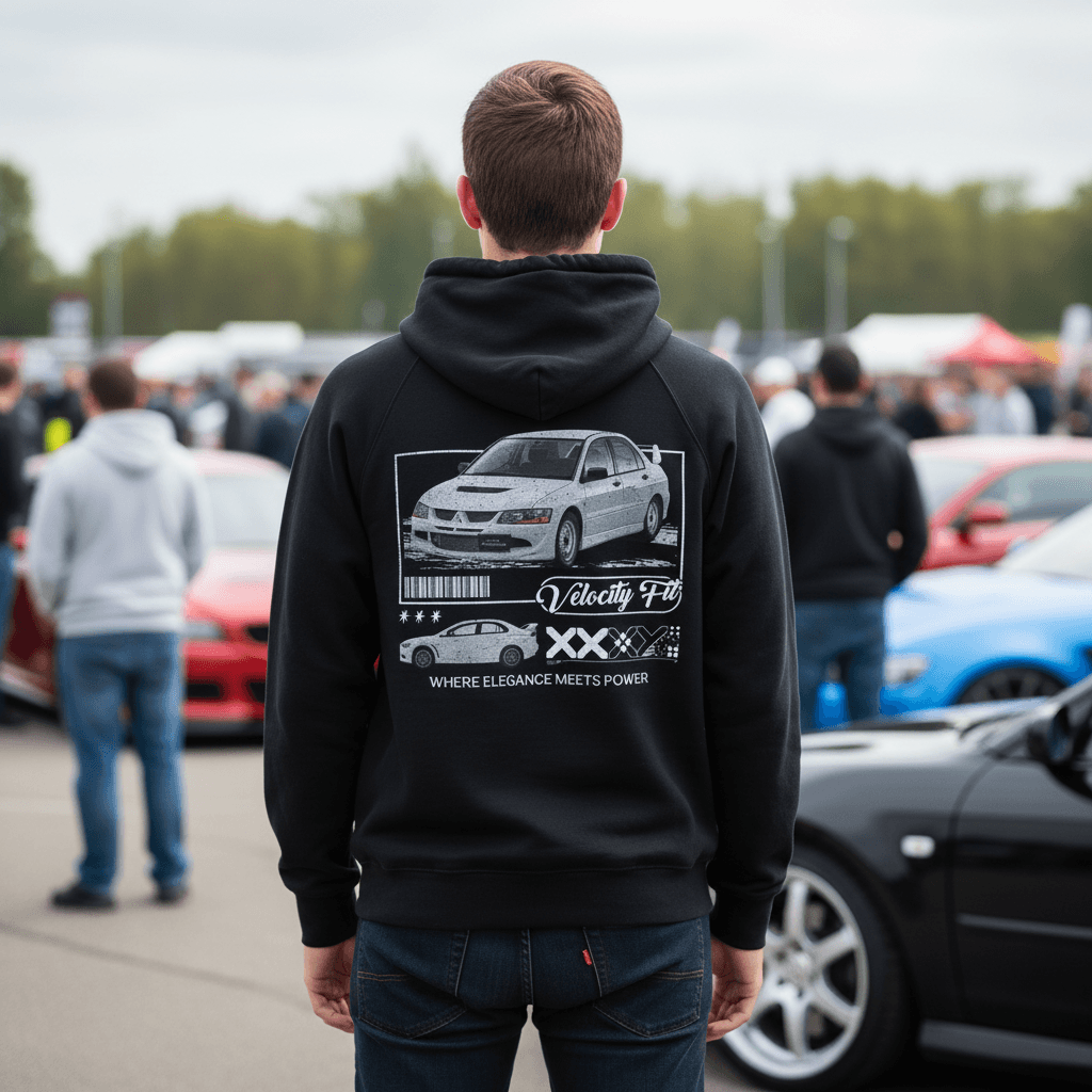 Heavy EVO Oversized Hoodie - Car-Inspired Gymwear - TheVelocityFit 