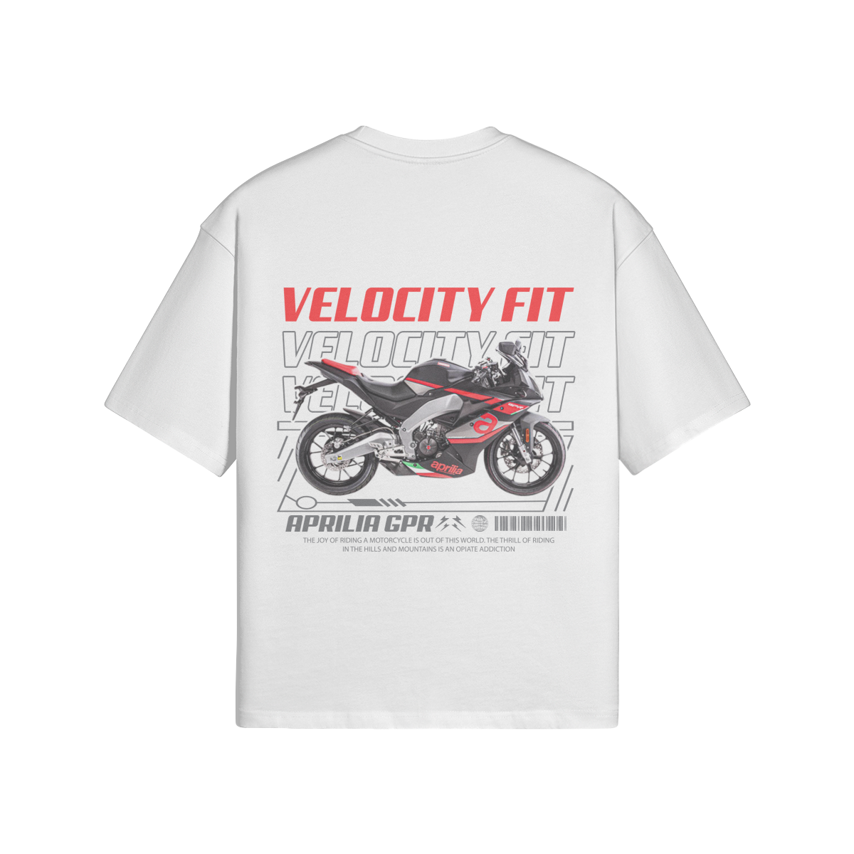 Heavy GPR Oversized Shirt - Car-Inspired Gymwear - TheVelocityFit 