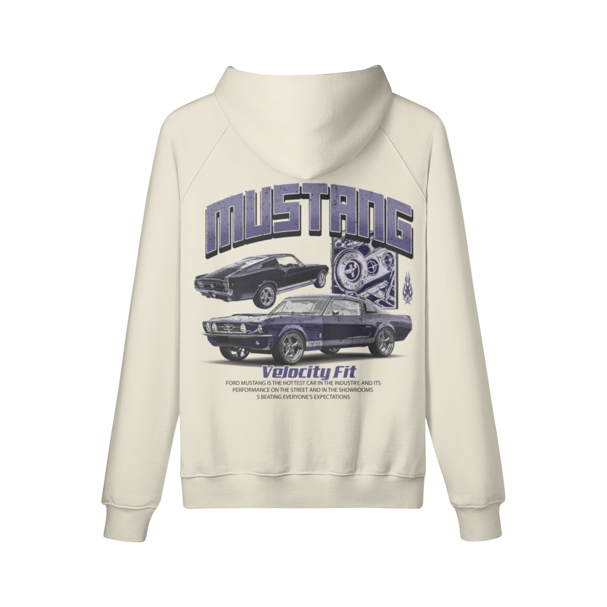 Heavy GT500 Oversized Hoodie - Car-Inspired Gymwear - TheVelocityFit 