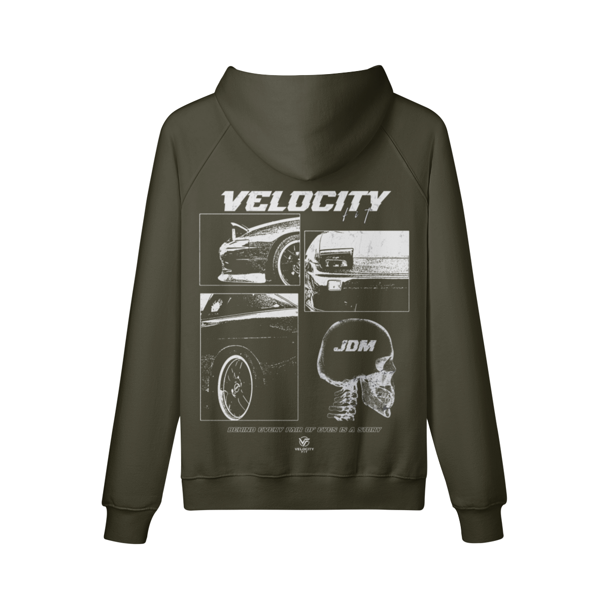 Heavy JDM Oversized Hoodie - Car-Inspired Gymwear - TheVelocityFit 