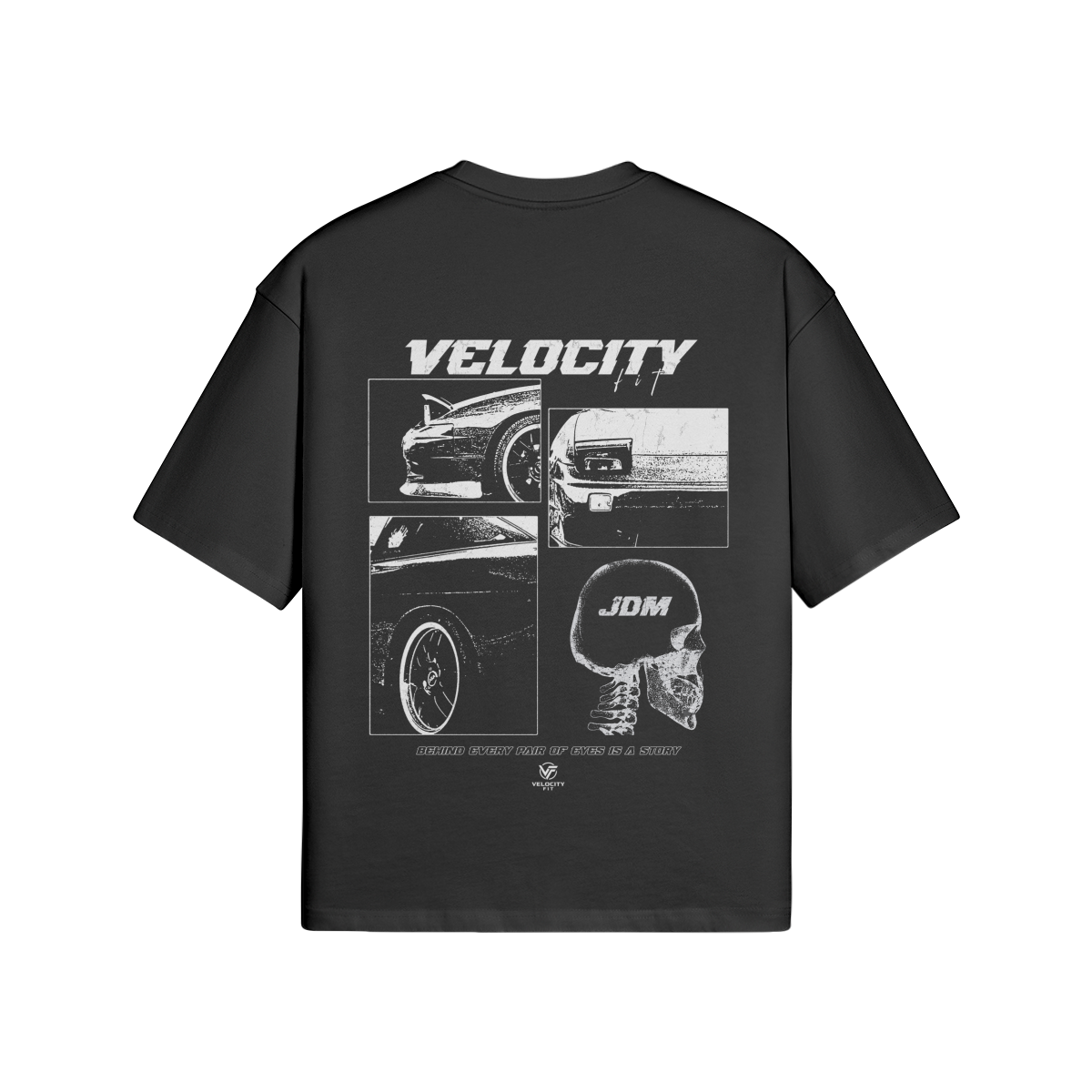 Heavy JDM Oversized Shirt - Car-Inspired Gymwear - TheVelocityFit 