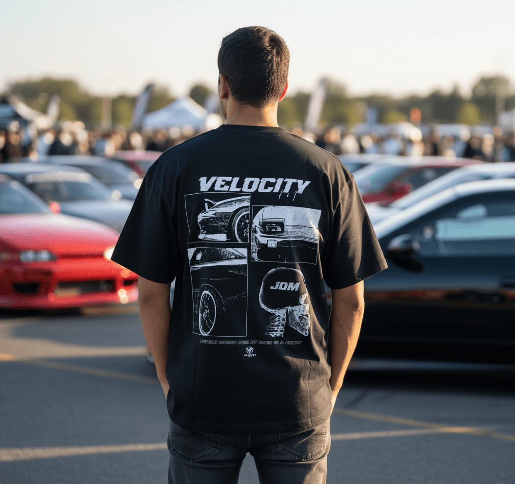 Heavy JDM Oversized Shirt - Car-Inspired Gymwear - TheVelocityFit 