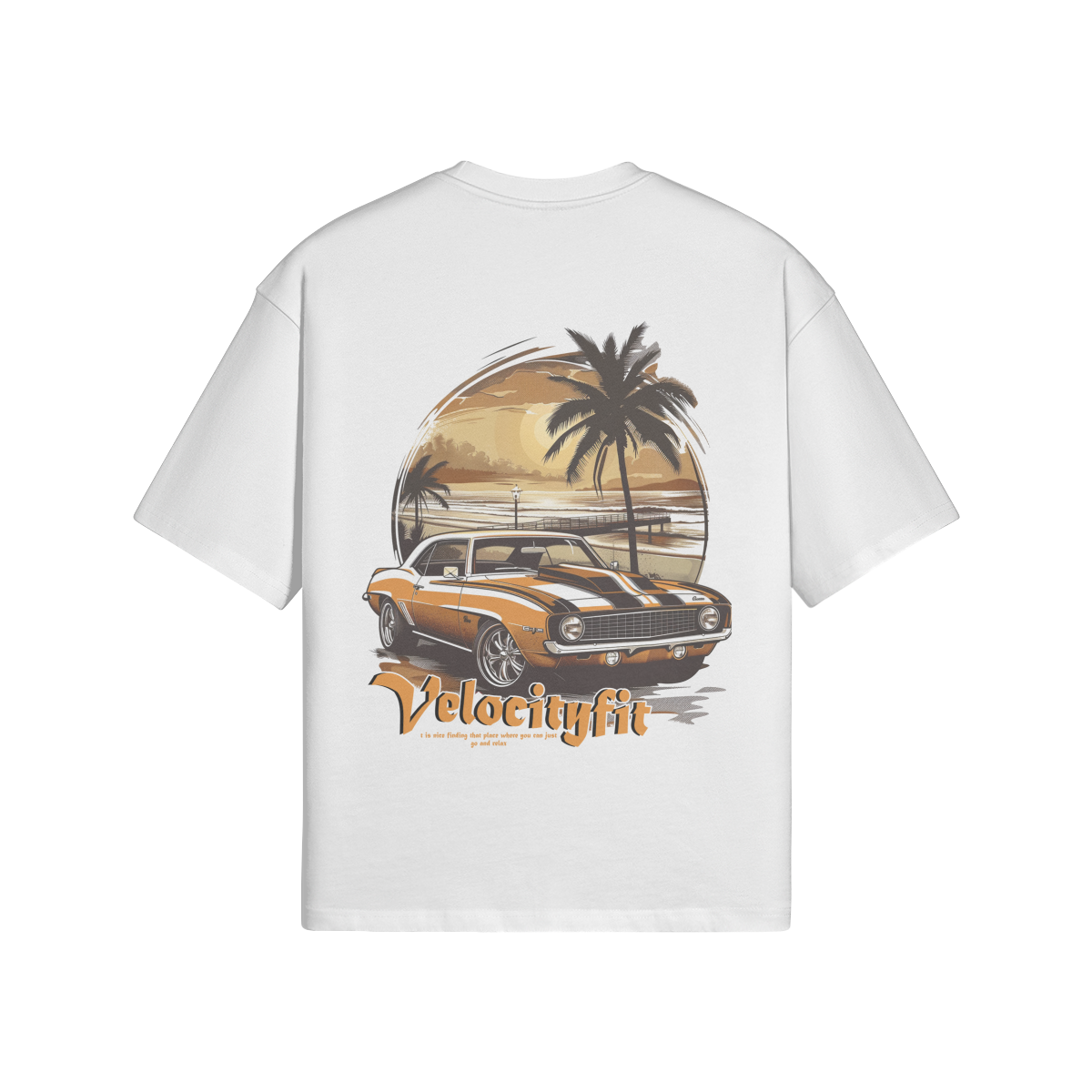 Heavy Muscle Car Oversized Shirt - Car-Inspired Gymwear - TheVelocityFit 