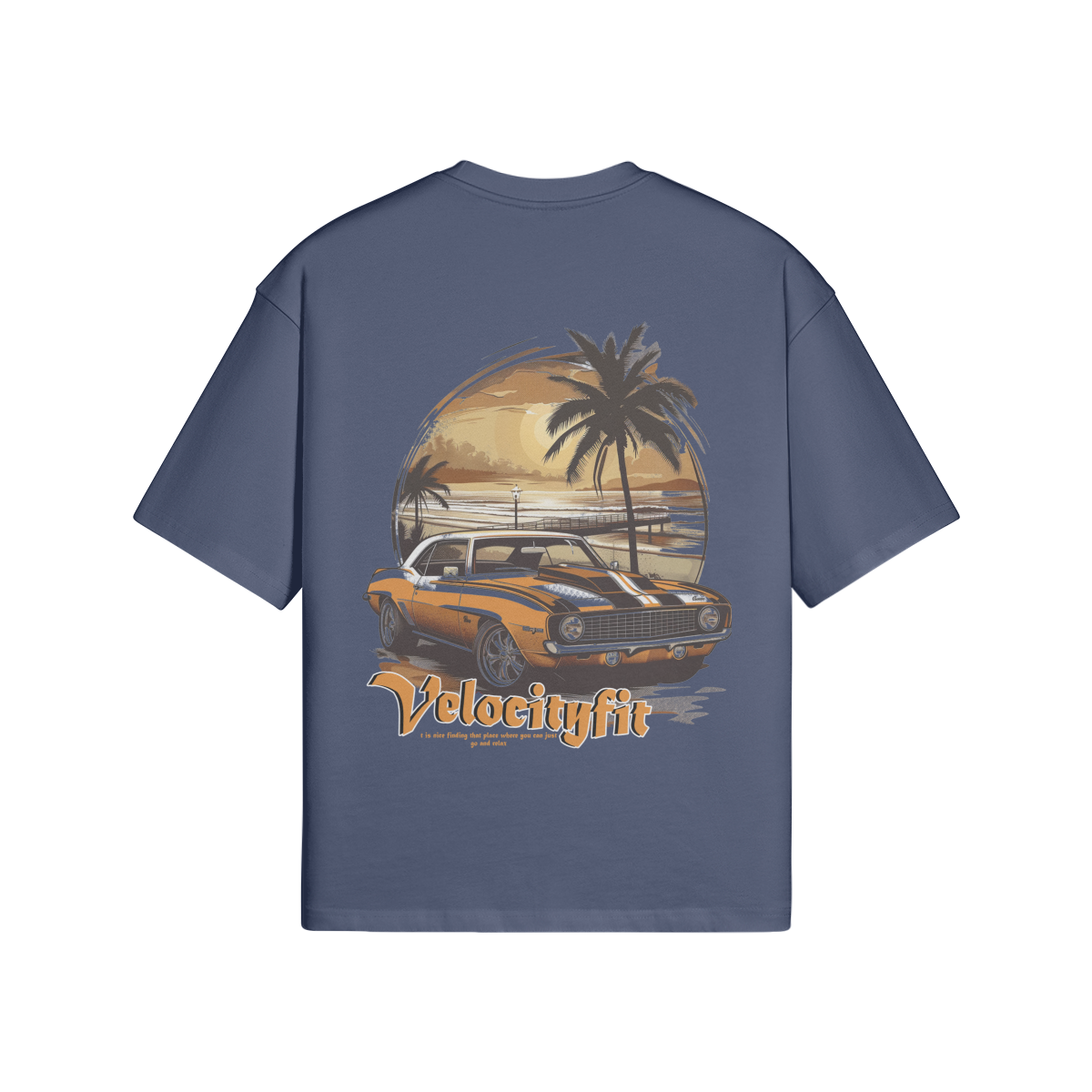 Heavy Muscle Car Oversized Shirt - Car-Inspired Gymwear - TheVelocityFit 
