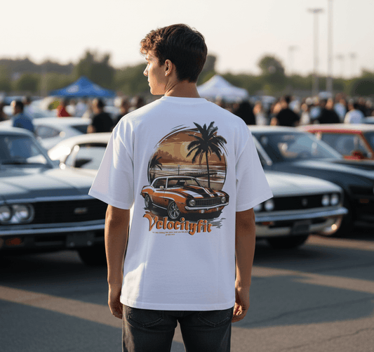 Heavy Muscle Car Oversized Shirt - Car-Inspired Gymwear - TheVelocityFit 