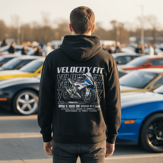 Heavy S1000RR Oversized Hoodie - Car-Inspired Gymwear - TheVelocityFit 