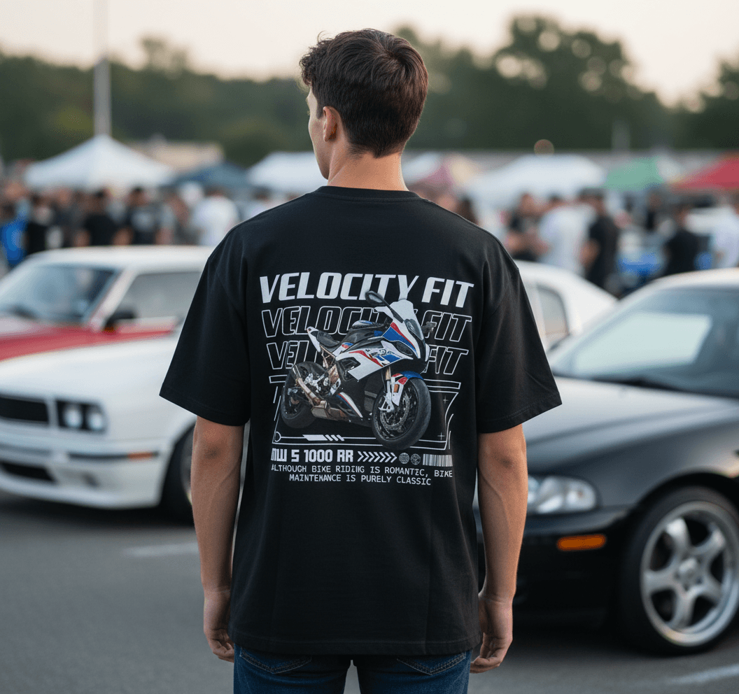 Heavy S1000RR Oversized Shirt - Car-Inspired Gymwear - TheVelocityFit 