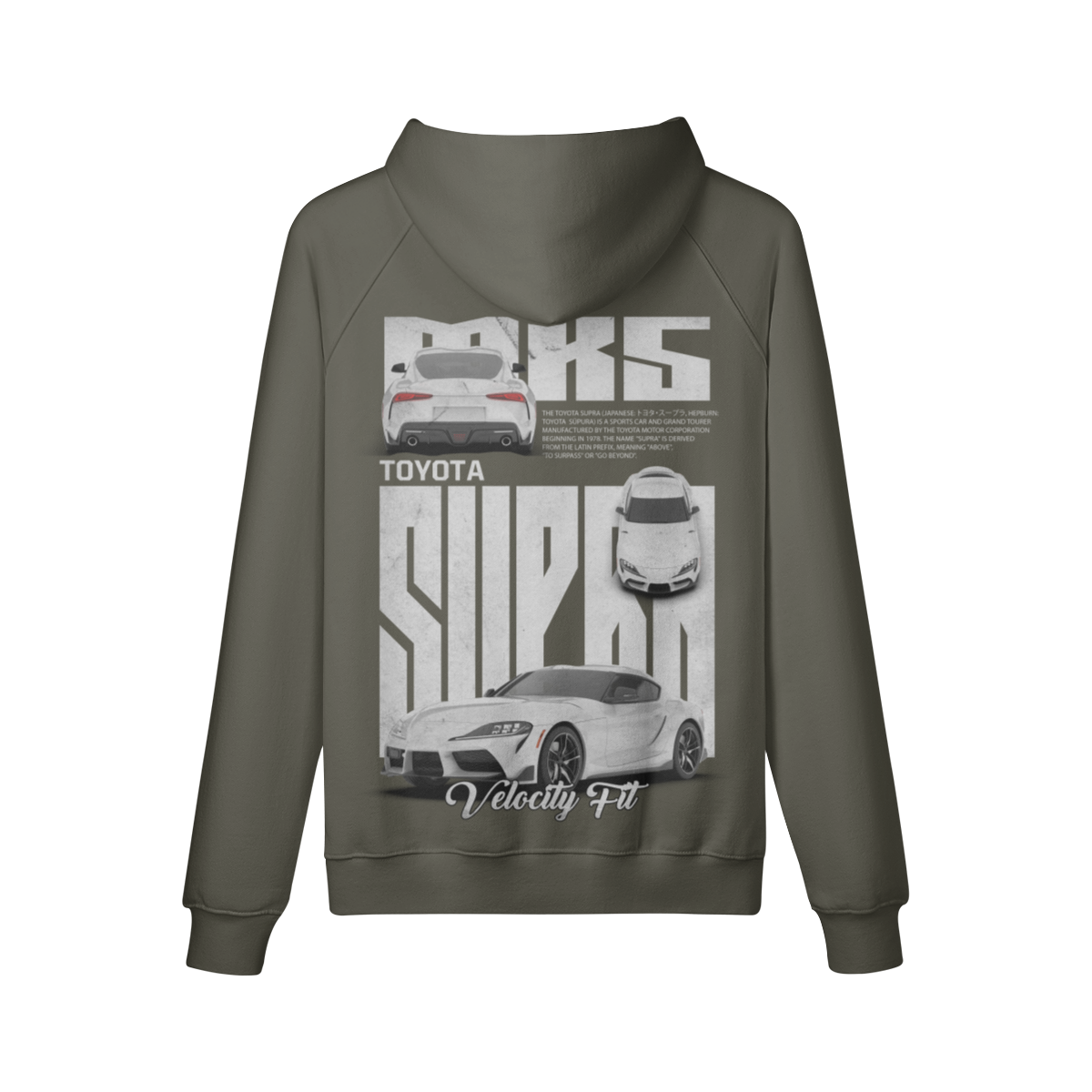 Heavy Supra MK5 Oversized Hoodie - Car-Inspired Gymwear - TheVelocityFit 
