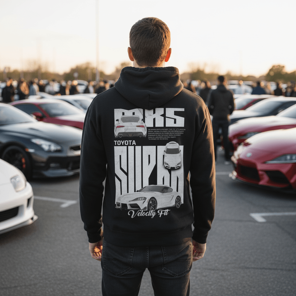 Heavy Supra MK5 Oversized Hoodie - Car-Inspired Gymwear - TheVelocityFit 
